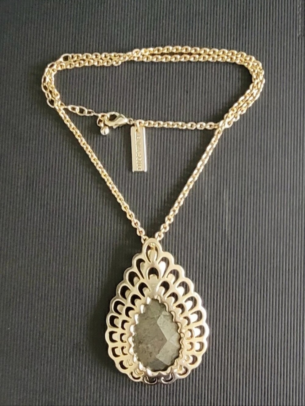 Vintage Kendra Scott Nelly In Pyrite VGUC